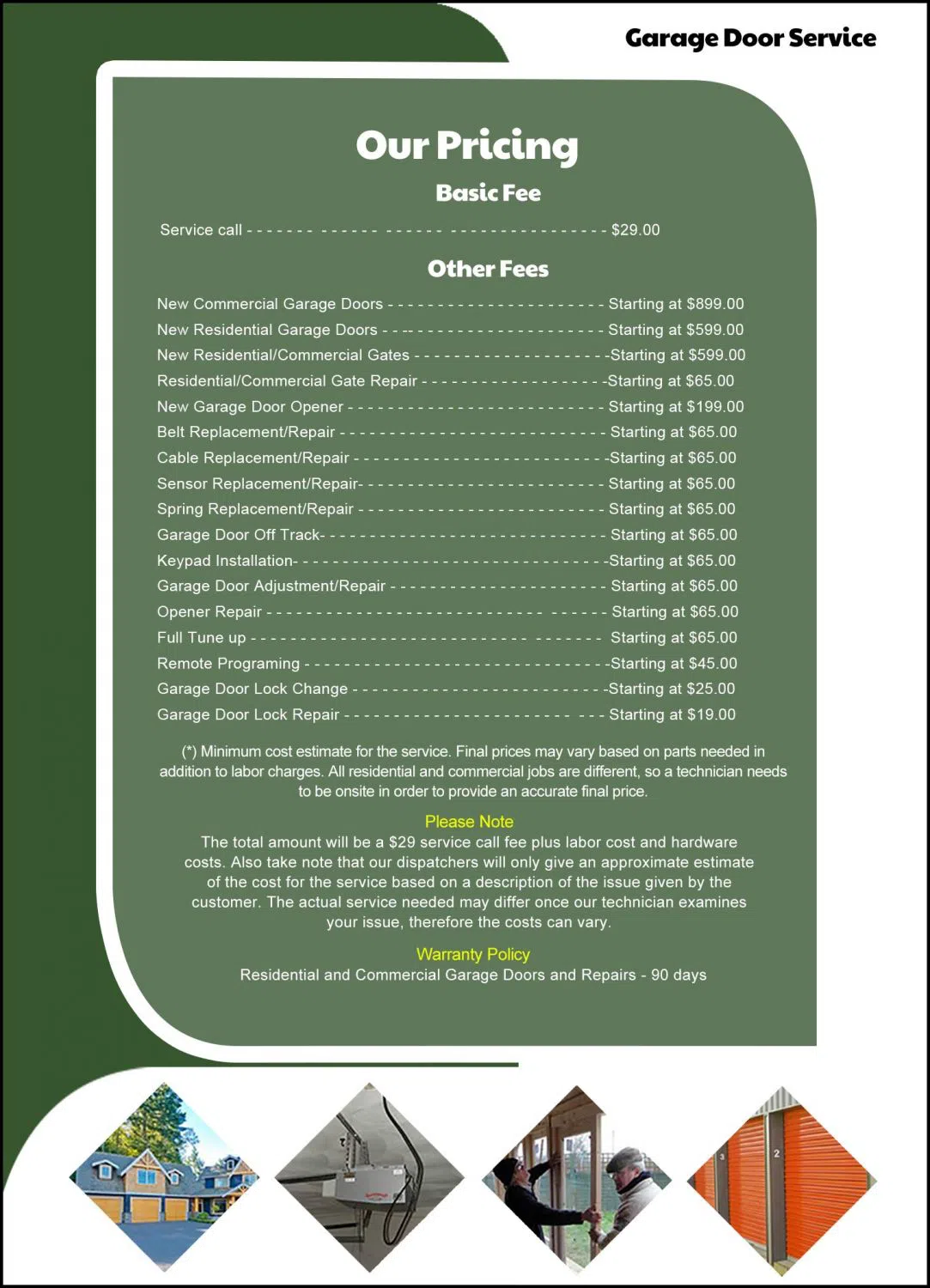 Metro Garage Doors Corona Del Mar, CA 949-216-5011